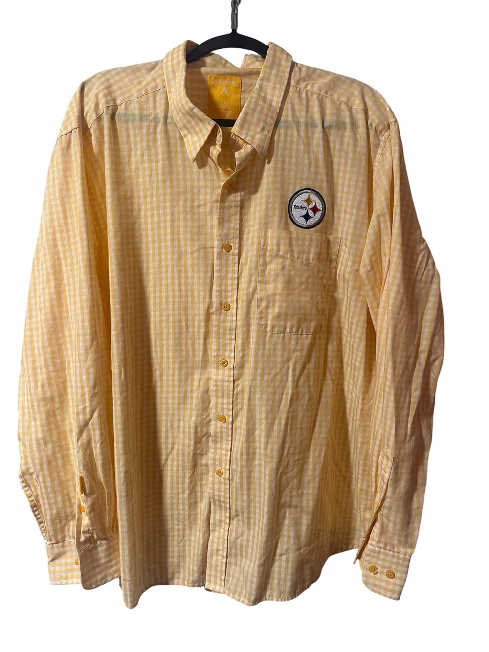 Antigua men’s long sleeve button down shirt Pittsburgh Steelers NFL size xxl